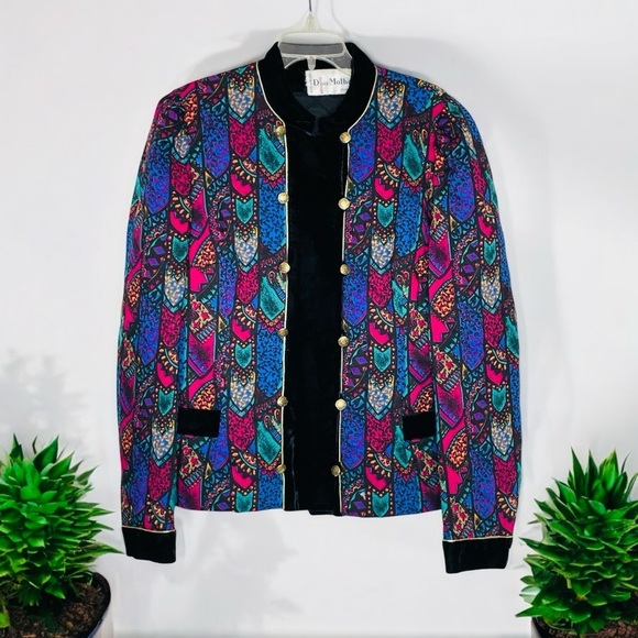 Vintage David Molho quilted jacket from the 1980s,  evening piece made in France - Picture 1 of 13